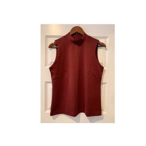 J Crew burgundy mock turtleneck ponte shell